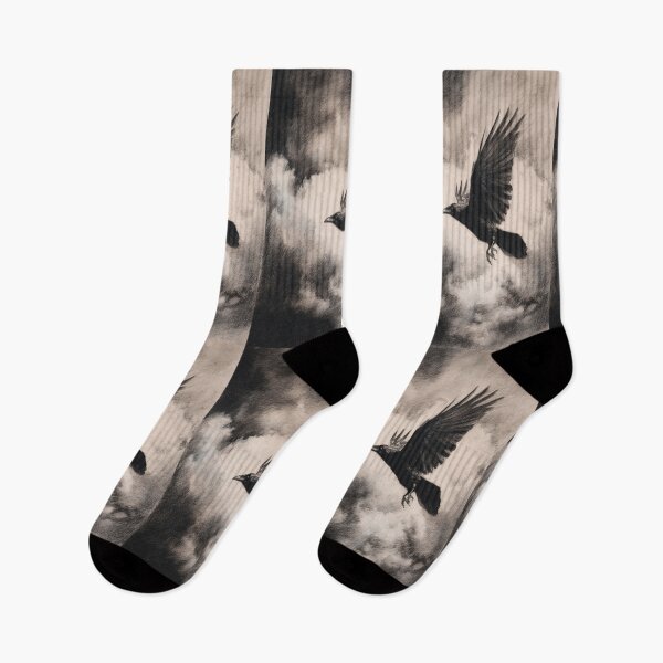 Item preview, A Crow flying through storm clouds, Birds in Motion designed and sold by CDC40.