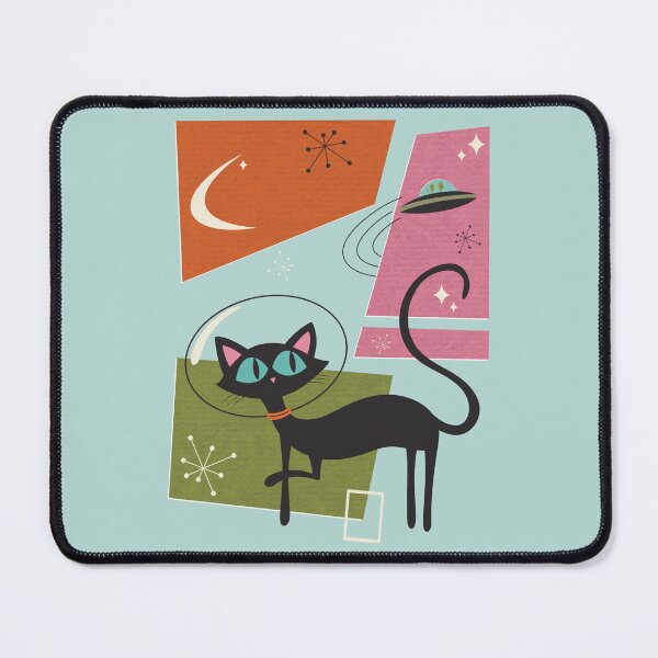 Item preview, Mid Century Atomic Cat designed and sold by WatershipBound.