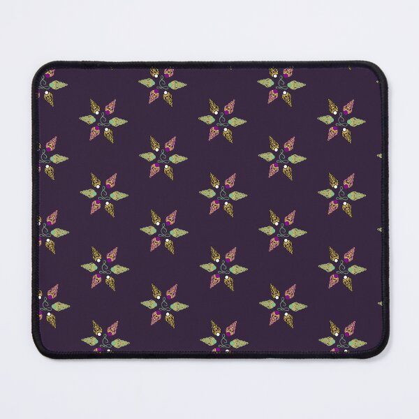 Item preview, Mystic Elven Star Deep Purple – Golden Amulet Mandala Art designed and sold by Macramellennias.