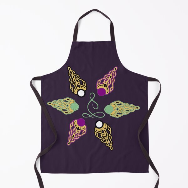 Item preview, Mystic Elven Star Deep Purple – Golden Amulet Mandala Art designed and sold by Macramellennias.