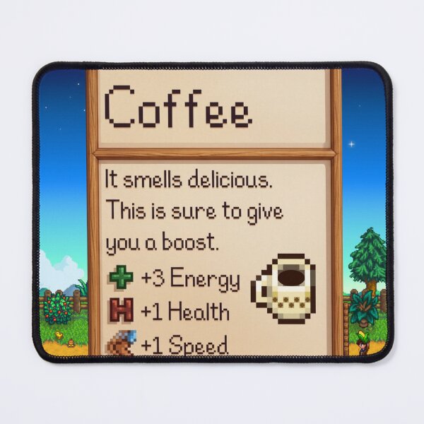 Item preview, Inspired Pixel Art Coffee - Stardew Valley designed and sold by Cozy Moss Studio.