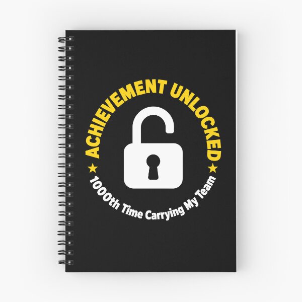 Item preview, Achievement Unlocked 1000th Time Carrying My Team Gamer Design designed and sold by American Spirit.