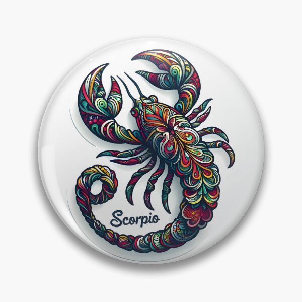 Item preview, Scorpio Colorful Mandala Floral Scorpion Boho Zodiac Art designed and sold by Zodiac Celestial Art.