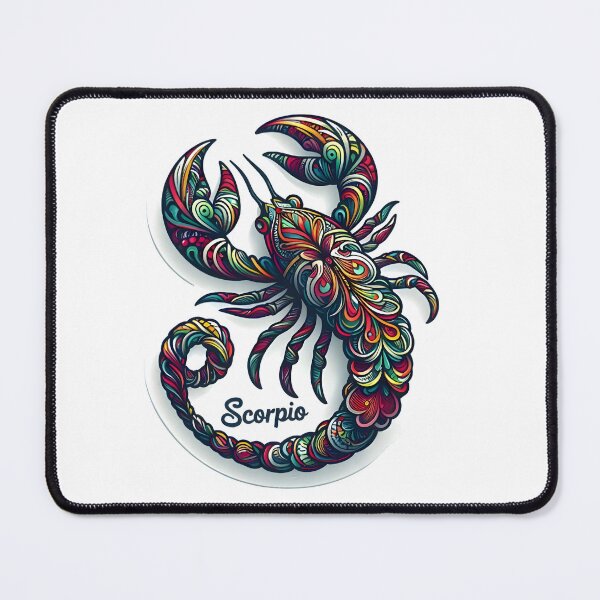 Item preview, Scorpio Colorful Mandala Floral Scorpion Boho Zodiac Art designed and sold by Zodiac Celestial Art.