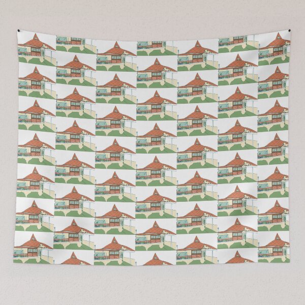Item preview, Clean Colored Line Art Cozy Cottage designed and sold by KaleChub.