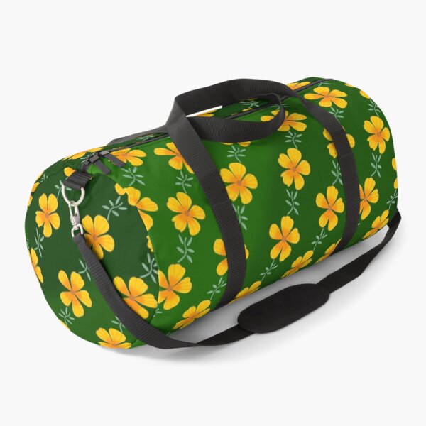 Item preview, Pattern of Yellow Flowers on Green Background designed and sold by Andrew Hitchen.