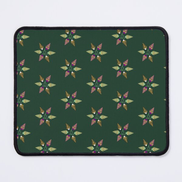 Item preview, Mystic Elven Star Forest Green  – Golden Amulet Mandala Art designed and sold by Macramellennias.
