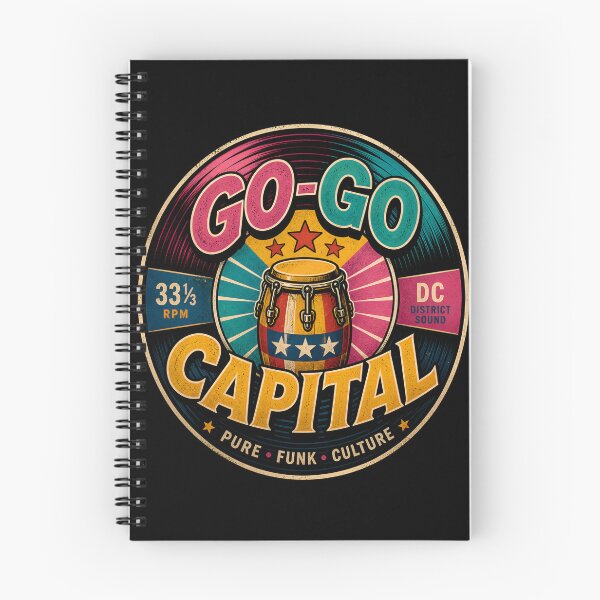 Item preview, Go-Go Capital – DC Vinyl & Conga Groove Badge designed and sold by Fenay Designs.