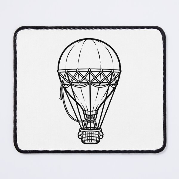Item preview, Vintage Hot Air Balloon Illustration designed and sold by ArtPer-design.