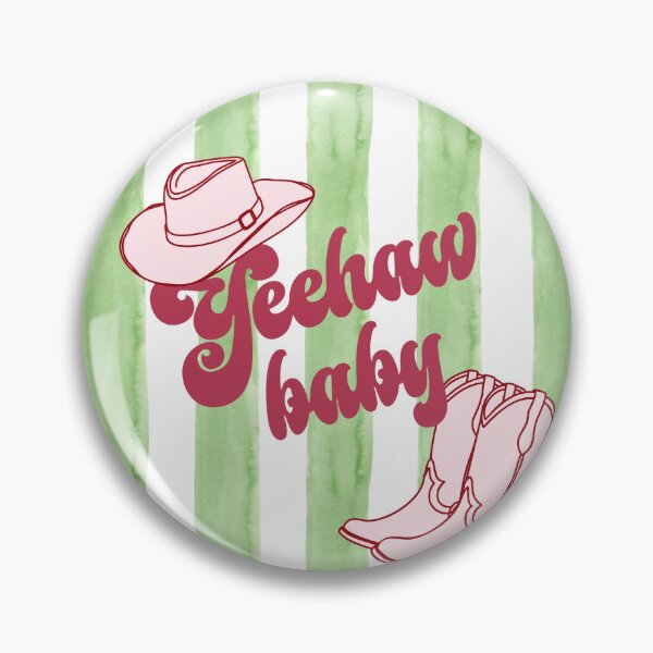 Item preview, Yeehaw baby cowboy quirky art designed and sold by QuillPrints.