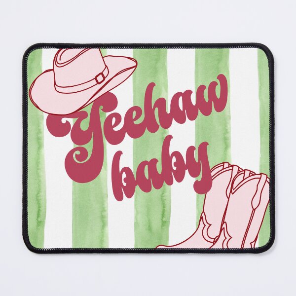 Item preview, Yeehaw baby cowboy quirky art designed and sold by QuillPrints.