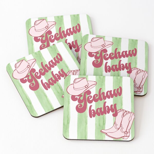 Item preview, Yeehaw baby cowboy quirky art designed and sold by QuillPrints.