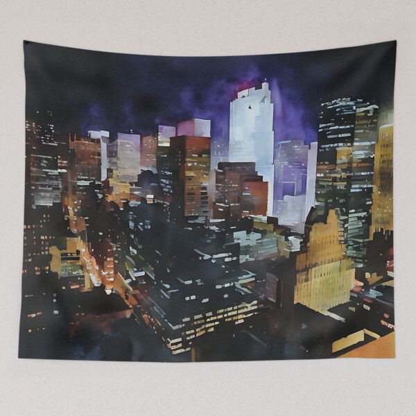 Item preview, Illuminated Islands on a Dark Sea designed and sold by RCWatercolours.