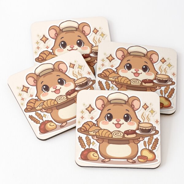Item preview, Bakery Morning Mocha Hamster Sticker | Cute Kawaii Café Barista Gift designed and sold by Stylestickers55.