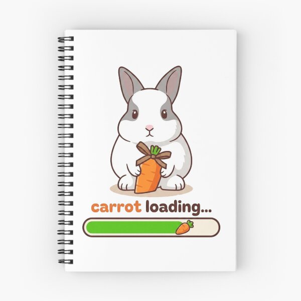 Item preview, Cute Bunny Carrot Loading PNG | Funny Rabbit Cartoon Digital  designed and sold by morning sun.
