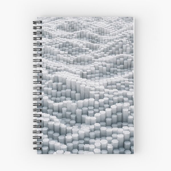 Item preview, White Hexagon Column Abstract Wave Pattern designed and sold by Aimaniia666.