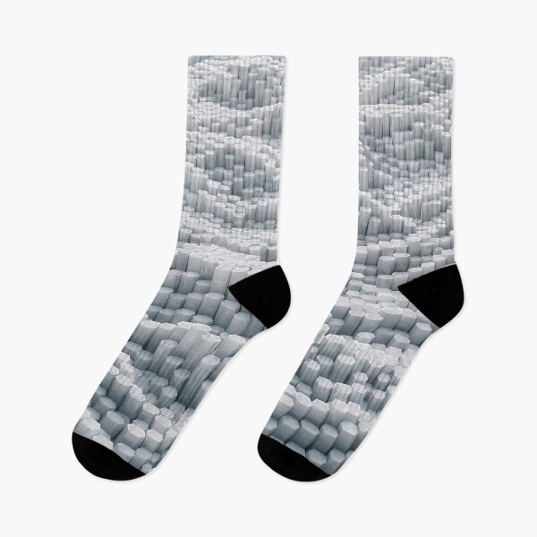 Item preview, White Hexagon Column Abstract Wave Pattern designed and sold by Aimaniia666.