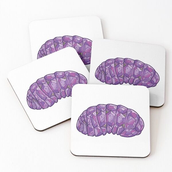 Item preview, Magical Crystal Amethyst Isopod Roly Poly Gem designed and sold by Arc2020.