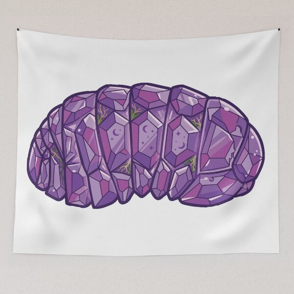 Item preview, Magical Crystal Amethyst Isopod Roly Poly Gem designed and sold by Arc2020.