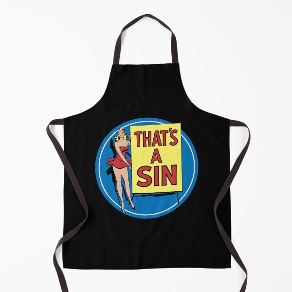 Item preview, That's A Sin • Vintage Perky Cute Blonde Pinup • Retro Comic Pop Art Parody designed and sold by wmxdesign.