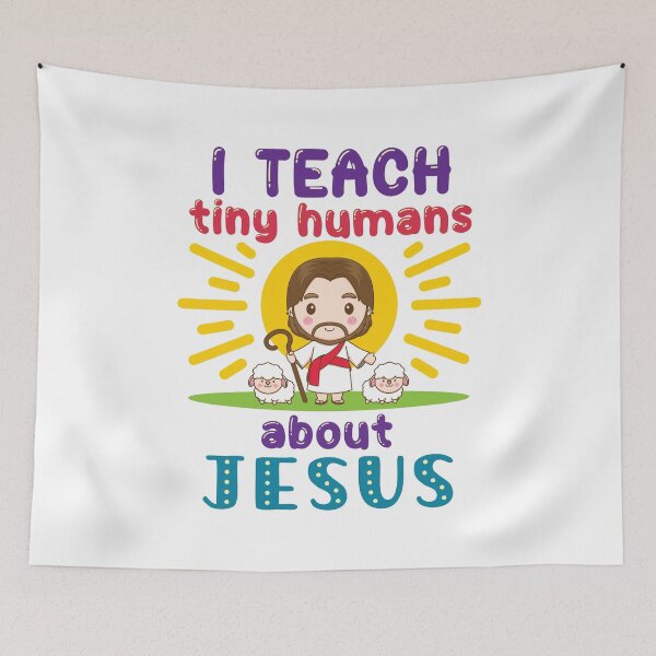 Item preview, I Teach Tiny Humans About Jesus Christian Teacher designed and sold by jaygo.