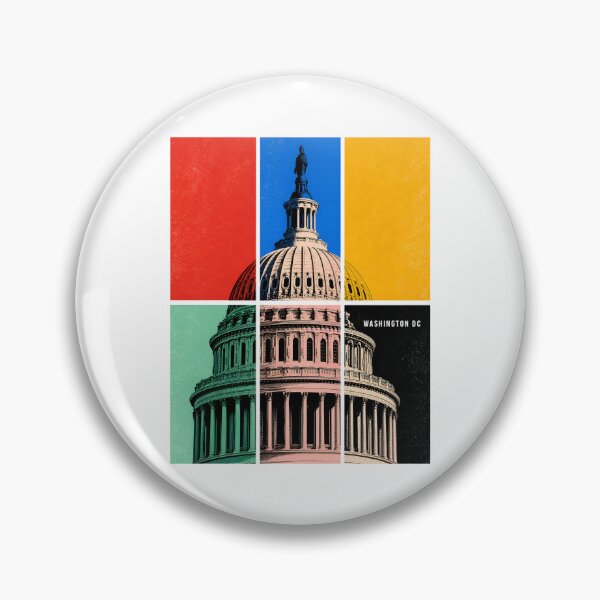 Item preview, Washington DC Capitol Pop – Bold Colorblock Grid designed and sold by Fenay Designs.