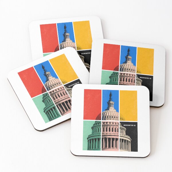Item preview, Washington DC Capitol Pop – Bold Colorblock Grid designed and sold by Fenay Designs.