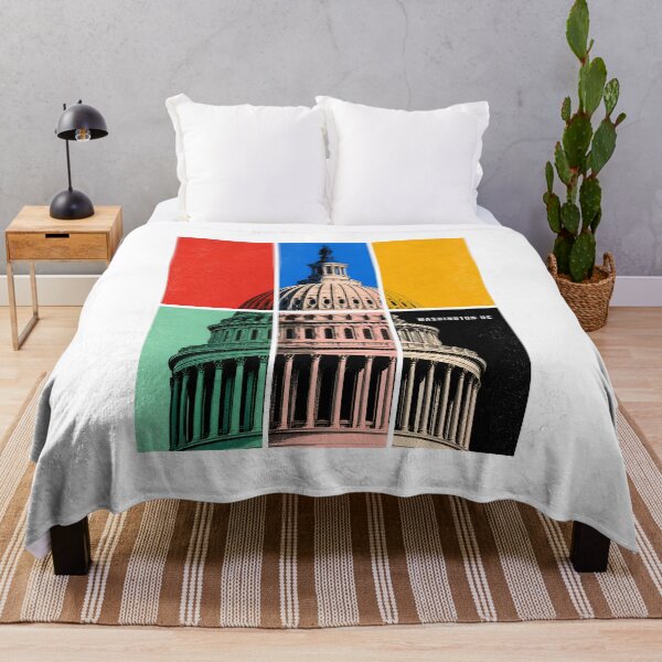 Item preview, Washington DC Capitol Pop – Bold Colorblock Grid designed and sold by Fenay Designs.