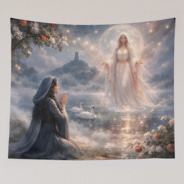 Item preview, Morgaine Prays to the Lady of Avalon – Sacred Avalon Devotion designed and sold by SoniaSarkali.