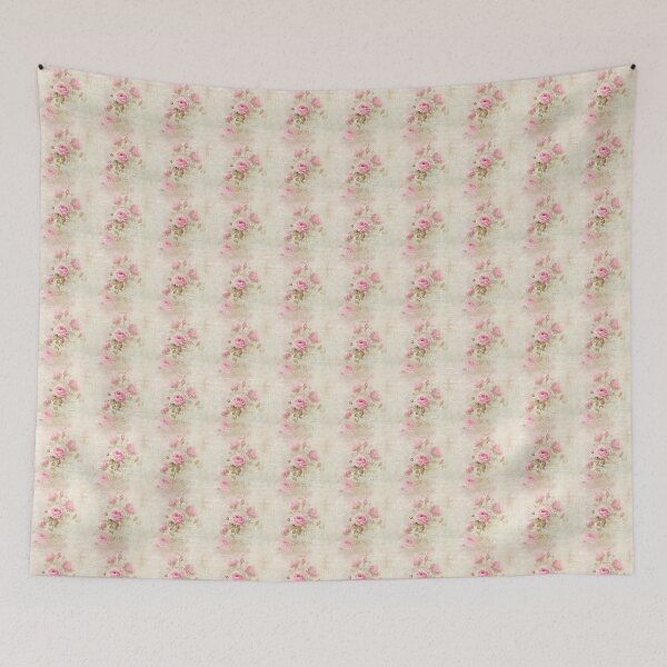 Item preview, Vintage Shabby Chic Pink Rose Floral Pattern designed and sold by LouieVanille.