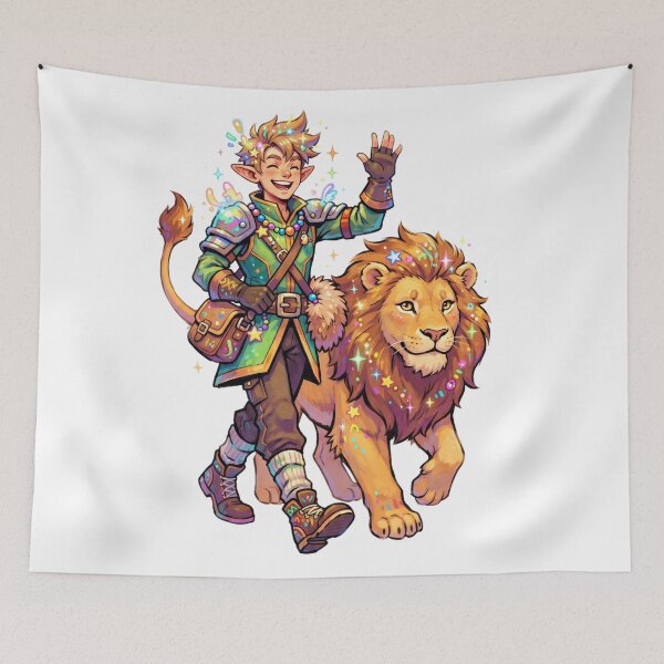 Item preview, The elf, the lion's best friend. designed and sold by PP&RAINBOW SHOP.