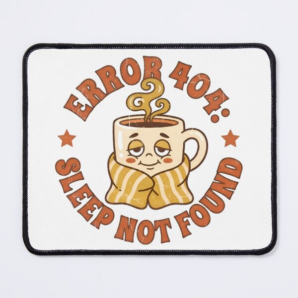 Item preview, 404 Sleep Not Found Retro Caffeine Programmer Hoodie designed and sold by TechBro67.