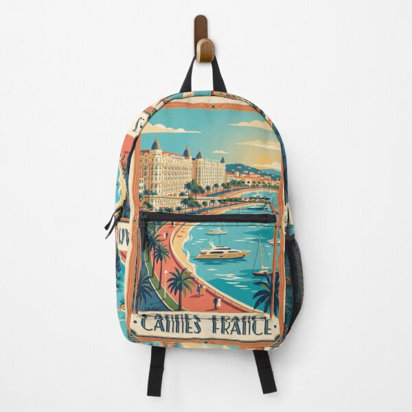 Item preview, Cannes France Vintage Travel Poster designed and sold by Bomax121.