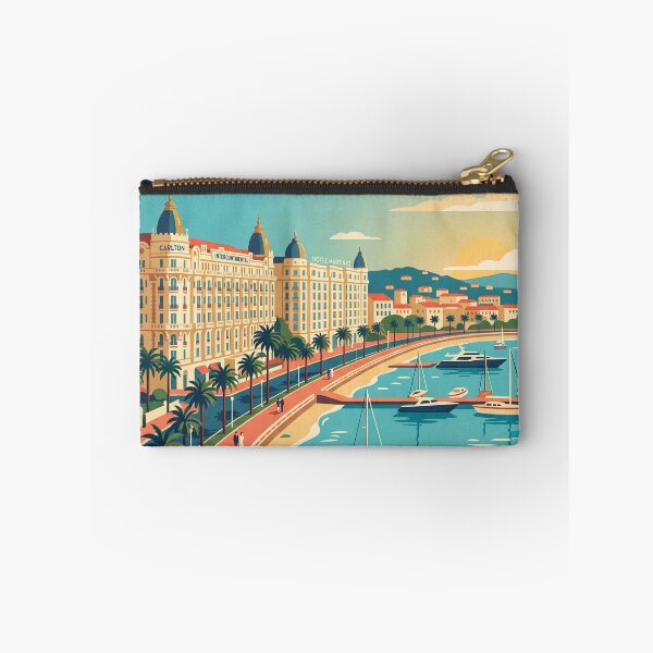 Item preview, Cannes France Vintage Travel Poster designed and sold by Bomax121.