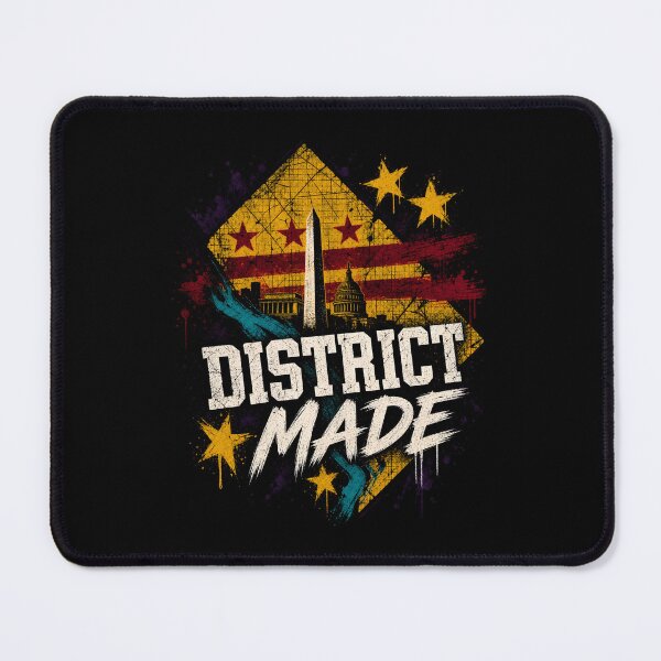 Item preview, Washington DC District Made – Grunge Flag Collage designed and sold by Fenay Designs.