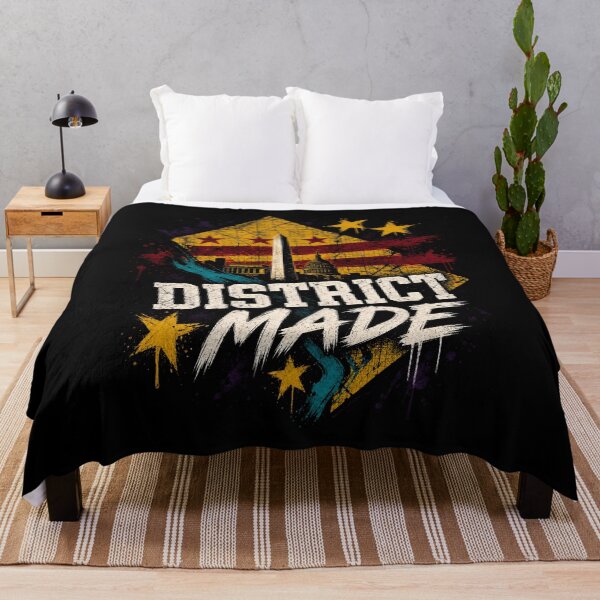 Item preview, Washington DC District Made – Grunge Flag Collage designed and sold by Fenay Designs.