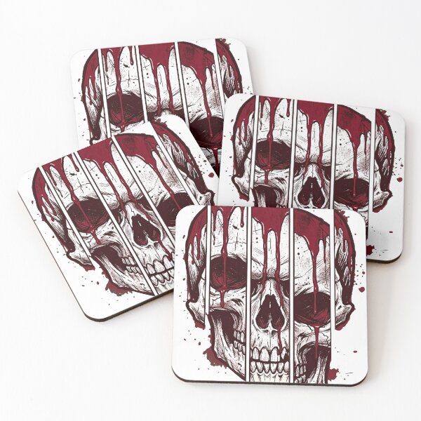 Item preview, Bleeding Splattered Skull designed and sold by BHP Studio.