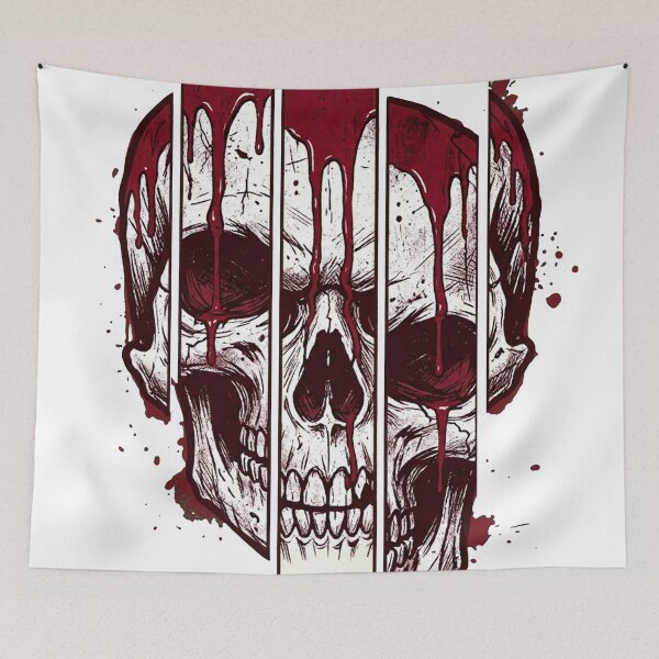 Item preview, Bleeding Splattered Skull designed and sold by BHP Studio.