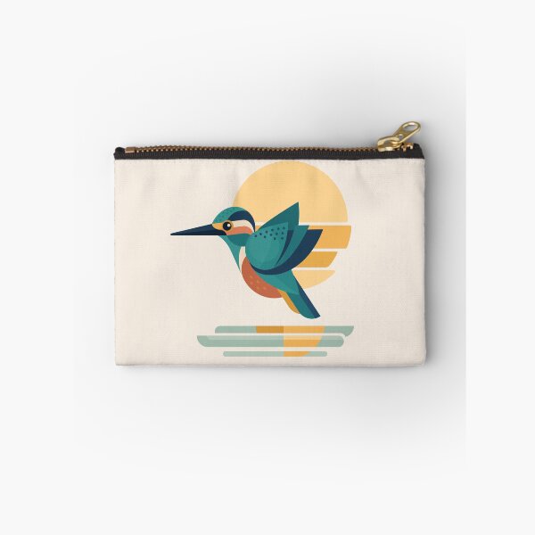 Item preview, Sunrise Kingfisher | Modern Geometric Bird Art designed and sold by Lucy Cooper.
