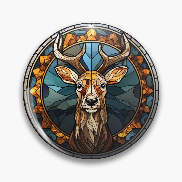Item preview, Reindeer Stained Glass Leadlight Artistic Design Boys Girls designed and sold by rafaeltto.