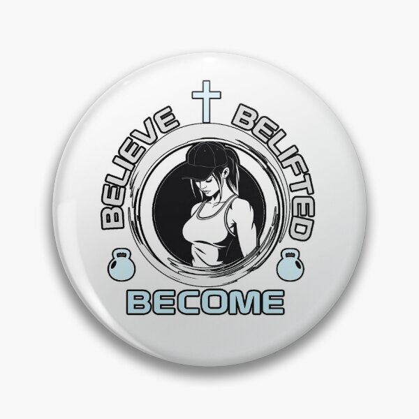 Item preview, Believe Belifted Become | Christian Women's Fitness Design designed and sold by Bezuiden.