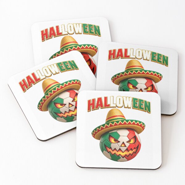Item preview, Mexico Halloween Soccer Ball with Sombrero | Spooky Jack O' Lantern Football designed and sold by ArtSpark Studio.