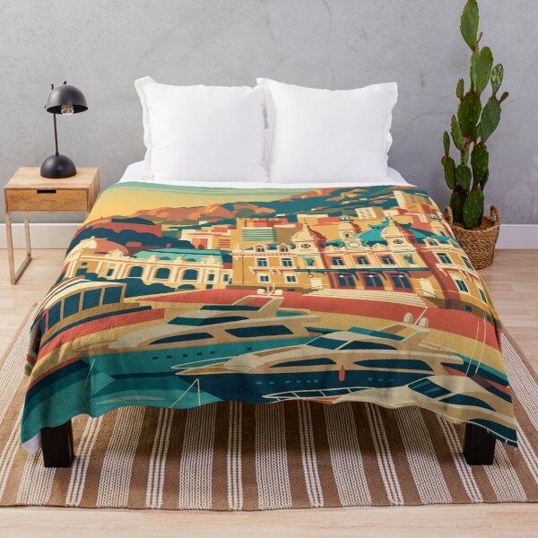 Item preview, Monaco Vintage Travel Poster designed and sold by Bomax121.