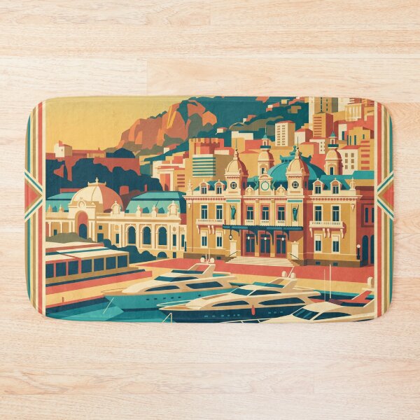 Item preview, Monaco Vintage Travel Poster designed and sold by Bomax121.