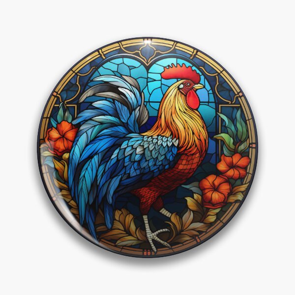 Item preview, Rooster Stained Glass Leadlight Artistic Design Boys Girls designed and sold by rafaeltto.