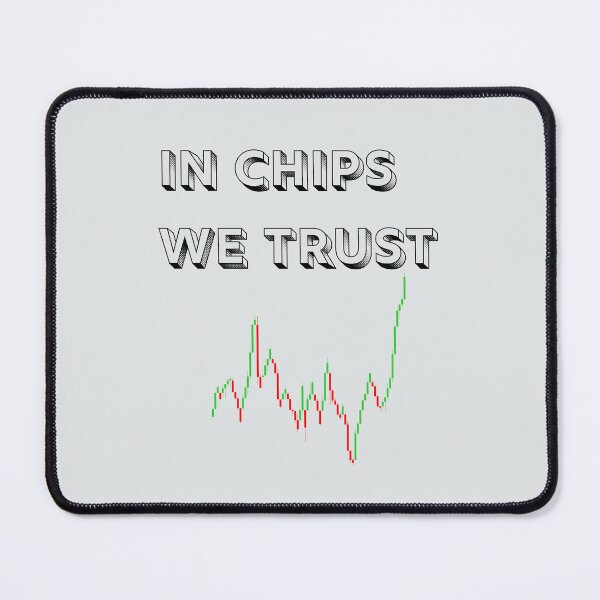 Artikelvorschau, Wir vertrauen auf Chips – Grafik eines Halbleiterchips entworfen und verkauft von Coastal Joy.