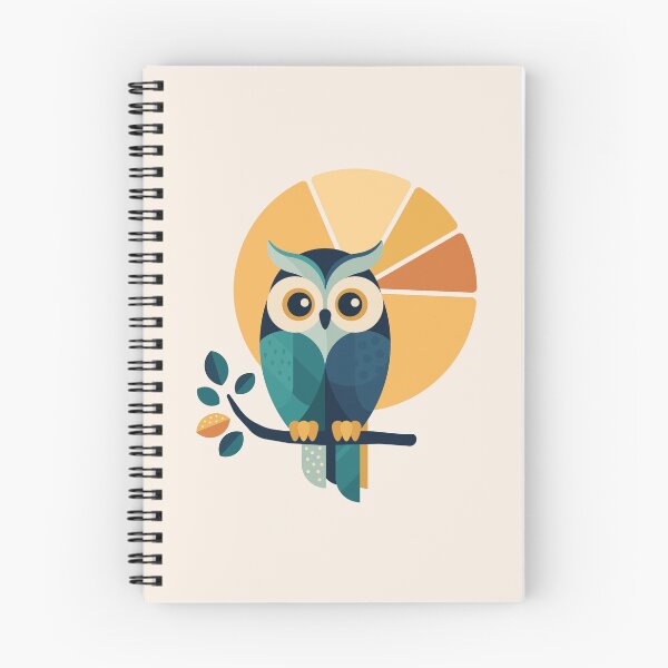 Item preview, Sunrise Owl | Modern Geometric Owl Art designed and sold by Lucy Cooper.