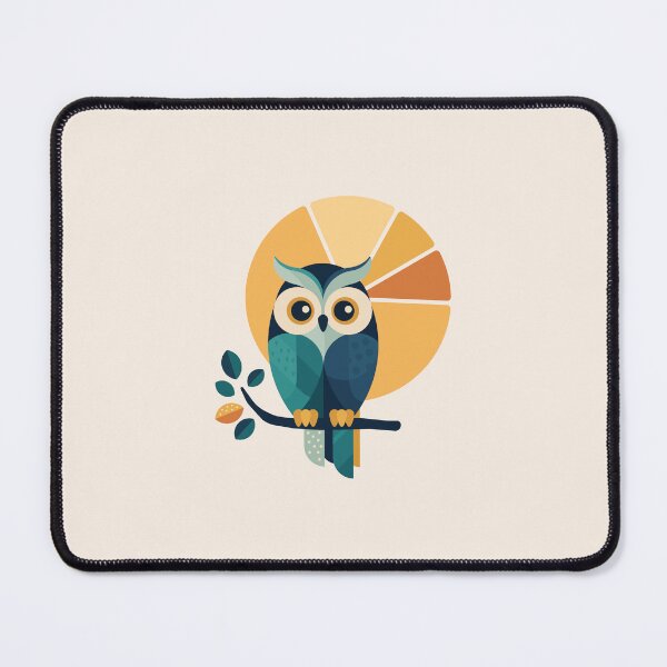 Item preview, Sunrise Owl | Modern Geometric Owl Art designed and sold by Lucy Cooper.