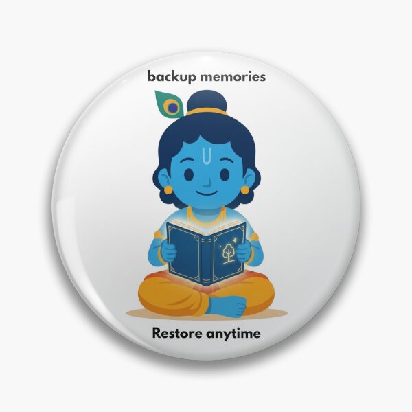 Item preview, Backup Memories | Developer Sticker | Tech-Inspired Minimalist Design designed and sold by BhaktiByte.