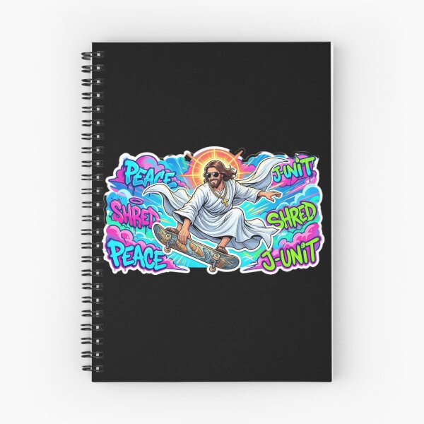 Item preview, Jesus Skateboarding - Funny Christian Skateboarding Humor Sarcastic Jesus Skating Longboard designed and sold by Sloyar.